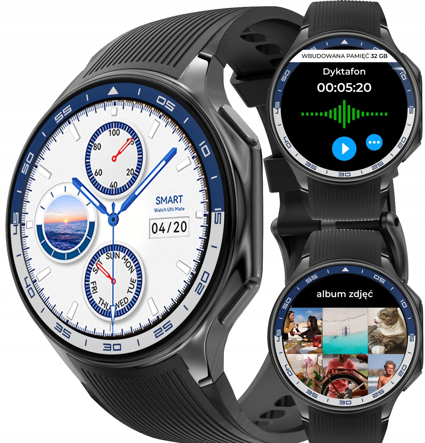 SMARTWATCH-ZEGAREK-32-GB-DYKTAFON-ZDJECIA-VIDEO-MP3-AMOLED-BLUETOOTH-5-3