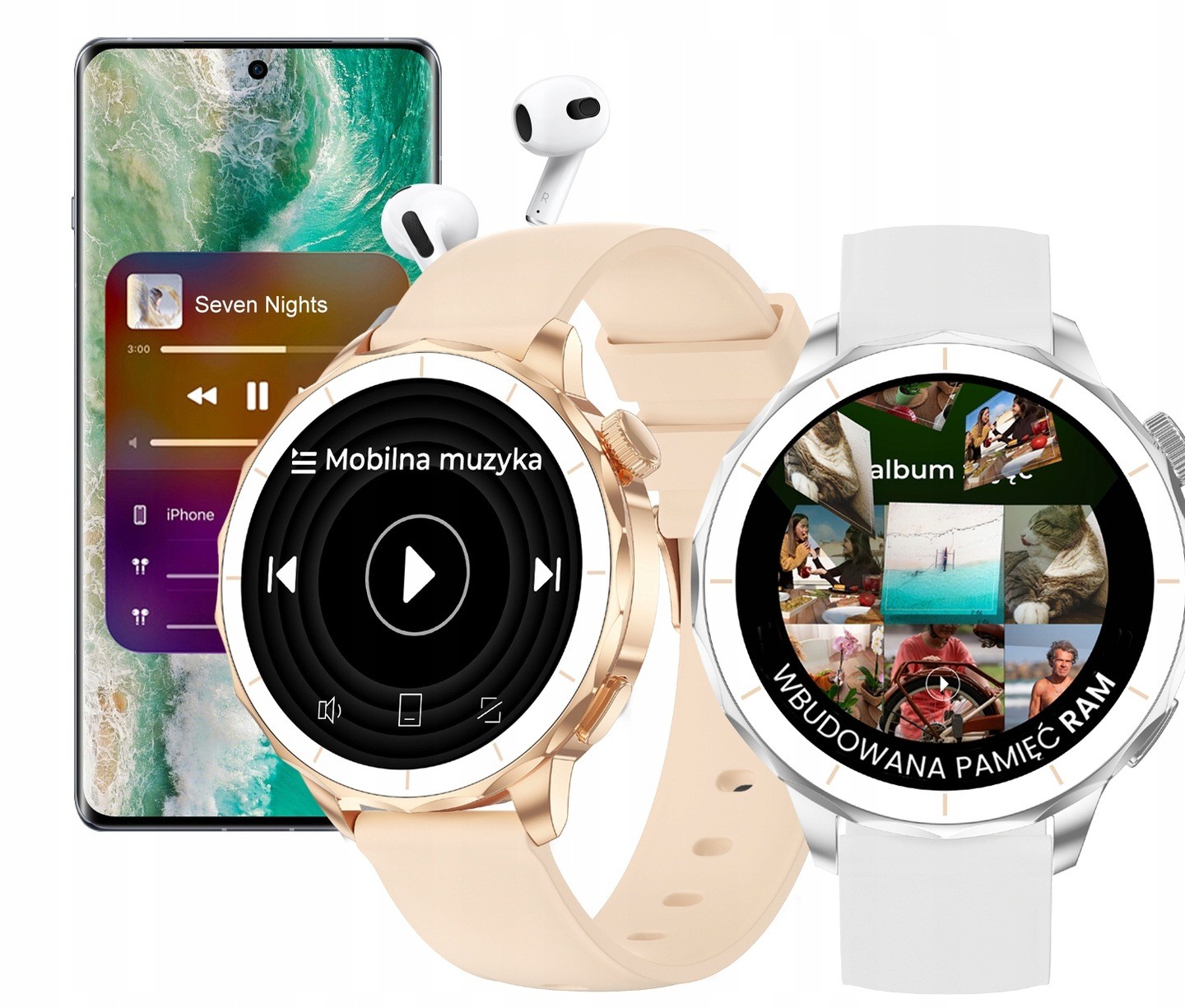 Smartwatch-Damski-SMARTWATCH-GPS-MAPY-GOOGLE-DYKTAFON-ZDJECIA-VIDEO-APLIKACJE-Komunikacja-Bluetooth