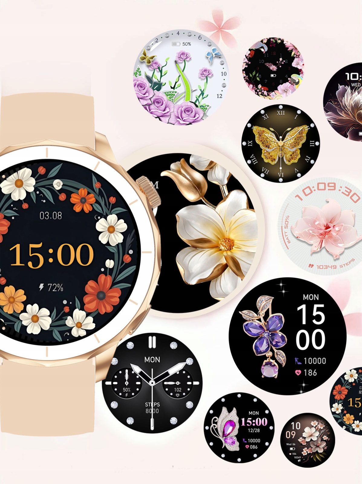 Smartwatch-DAMSKI-SMARTWATCH-GPS-MAPY-GOOGLE-DYKTAFON-ZDJECIA-VIDEO-APLIKACJE-Zlacza-brak